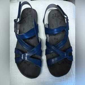 BareTraps Jadra walking sandal Size 10M. Navy Blue. Very gently worn.
